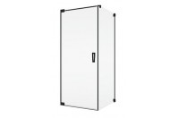 Cadura, cabina dus 80x80cm, profil negru